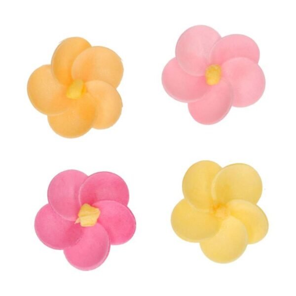 SET 12 FLORES DE PAPEL COMESTIBLES PRIMULAS - Imagen 3