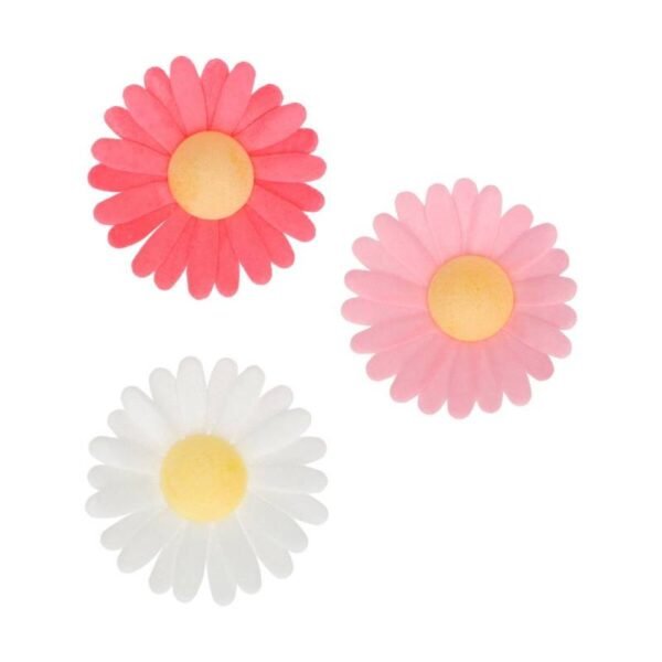 SET 13 FLORES DE PAPEL COMESTIBLES MARGARITA - Imagen 2
