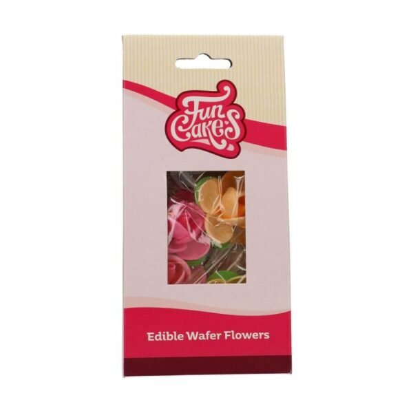 SET 5 FLORES DE PAPEL COMESTIBLES CAMELIA