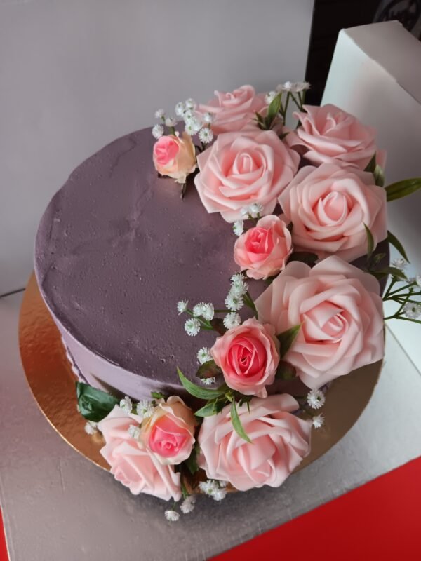 Tarta buttercream lila - Imagen 4