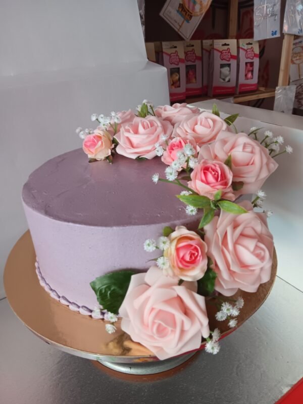 Tarta buttercream lila - Imagen 5