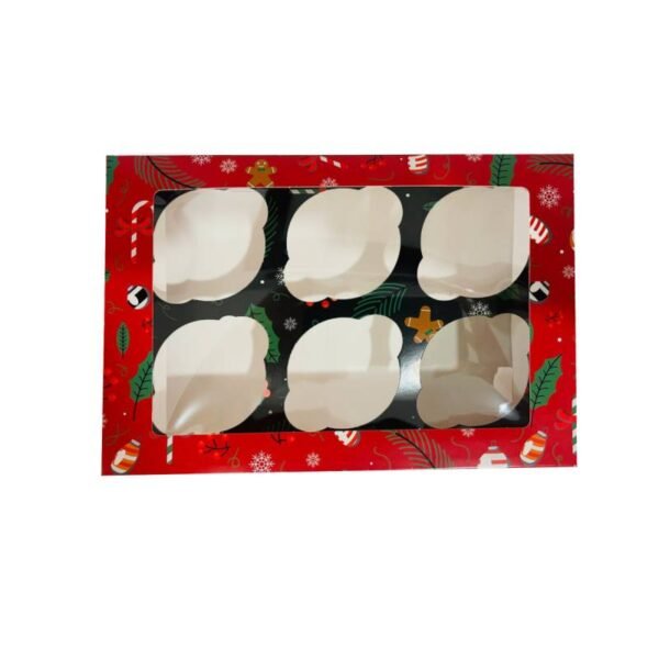 CAJA DE NAVIDAD 6 CUPCAKES AZUCREN - Imagen 4