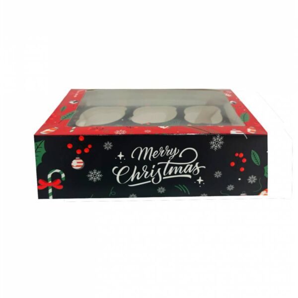 CAJA DE NAVIDAD 6 CUPCAKES AZUCREN - Imagen 2