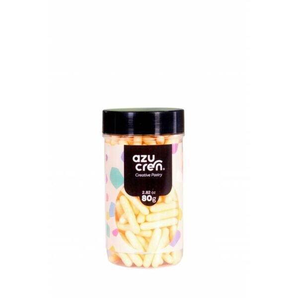 PALOS DE AZUCAR COLOR CREMA PASTEL 80 GRAMOS AZUCREN