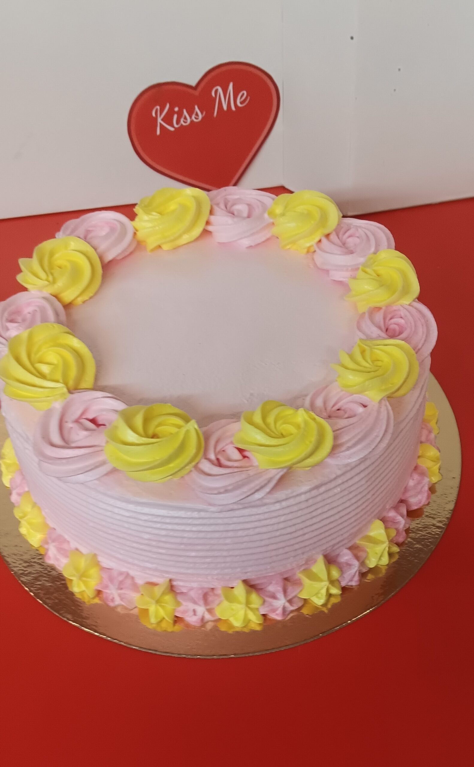 Tarta Fondo Rosa 10 Raciones Aprox